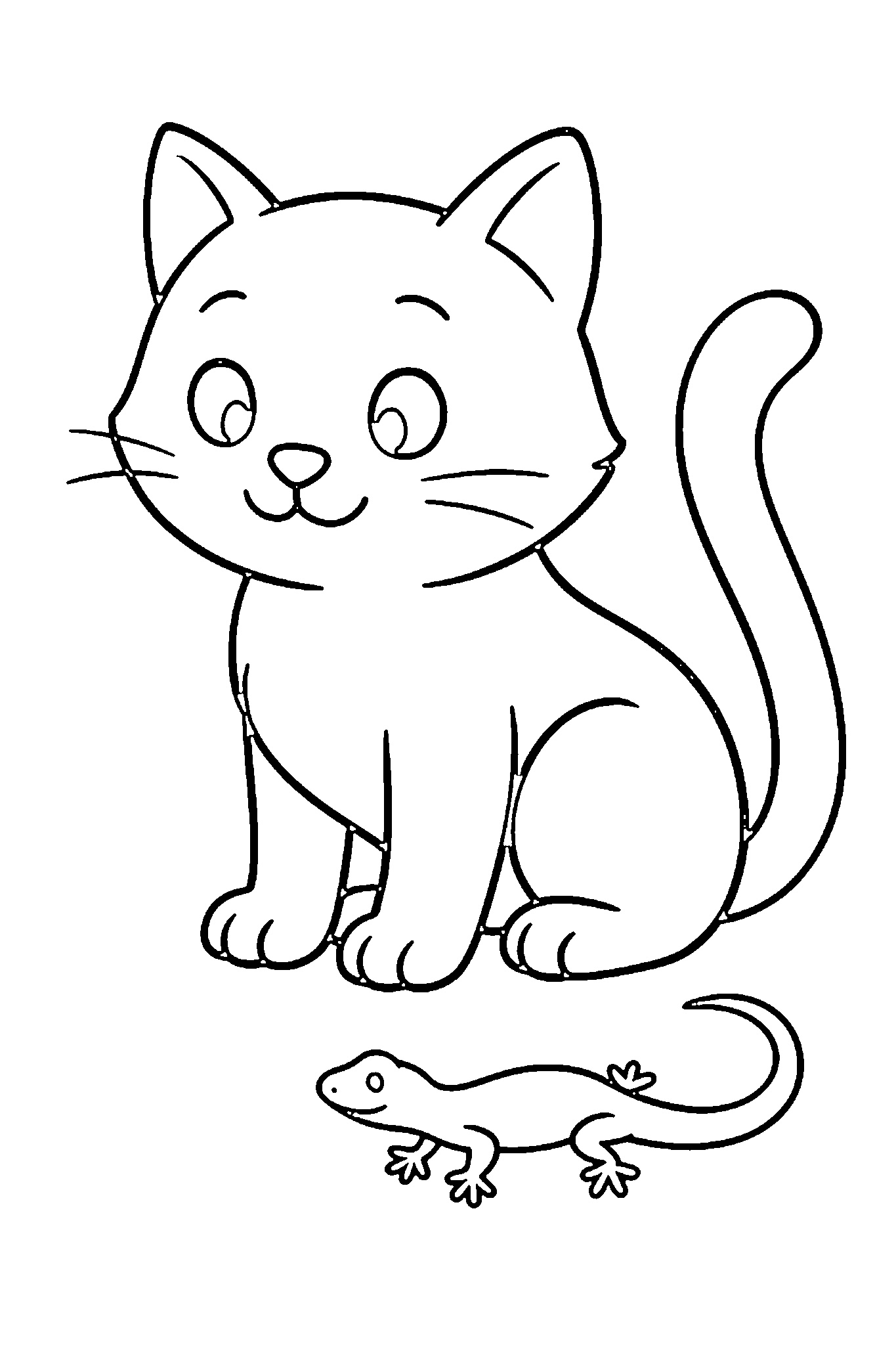 kucing cicak binatang hewan liar